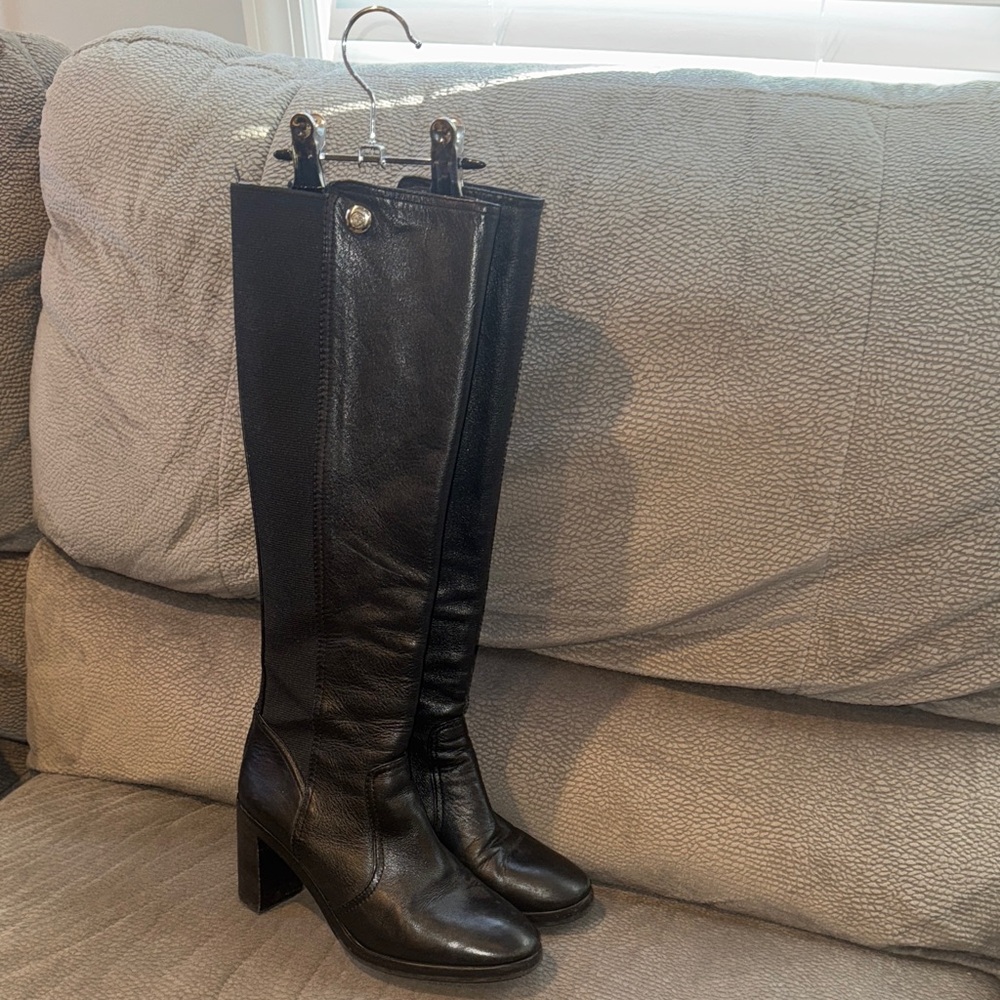 Tory Burch Black Over the Knee Boots